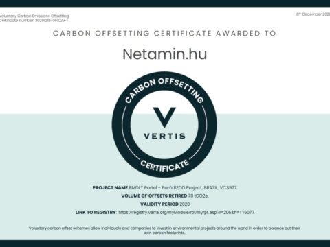 A Netamin lett az ország első teljesen karbonsemleges vitaminmárkája